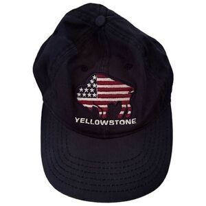 Ahead Authentic Headgear Hat Yellowstone Classic Cut Adjustable Navy Blue‎